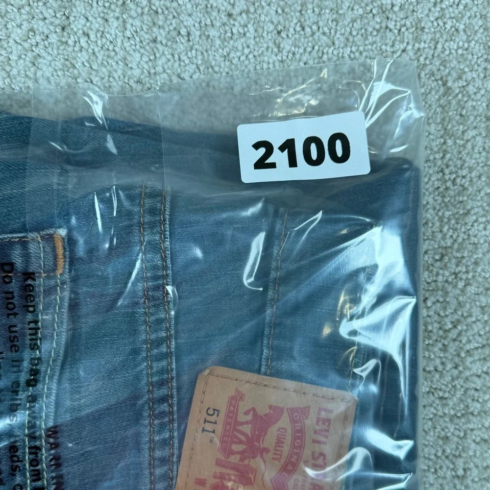 Levi's 511 Mens 32x32 (Actual 32x30) Slim Fit Stretch Denim Blue Jeans